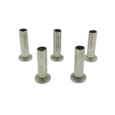 China Nickel plated high quality flat head construction semi-tubular rivet for sale