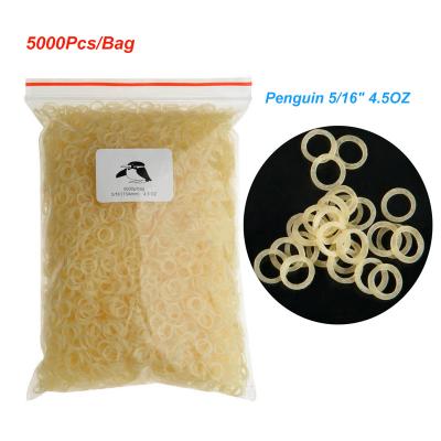 China Hosptial Orthdent 5000Pcs/Bag Dental Elastic Bands 4.5OZ Super Elastic Penguin 5/16