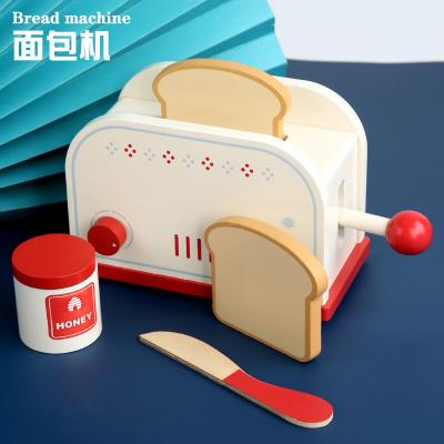 China Early Education Wooden Coffee Machine For Kids Birthday Gift Coffee Maker Toy Play Kitchen Accessories Pretend Sets Kitchen Wooden Toys for sale