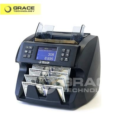 China Mixed Currencies Value Counting Grace Bill Counter World Money Counting Machine Bank Smart Euro Smart Currency Portable Cash Counting Machine For Bank for sale