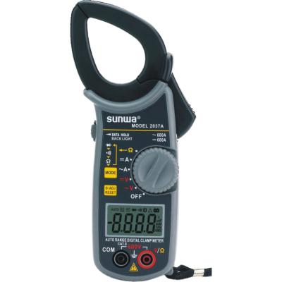 China SUNWA 600A LCD Range AC/DC Digital Clamp Meter-Amp Meter Clamp Auto Multimeter 2037A 2037A for sale