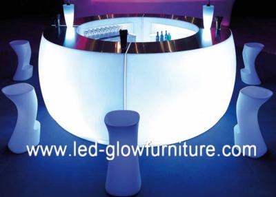 China Multi color changing led light furniture , Plastic led illuminated bar counter tables for sale