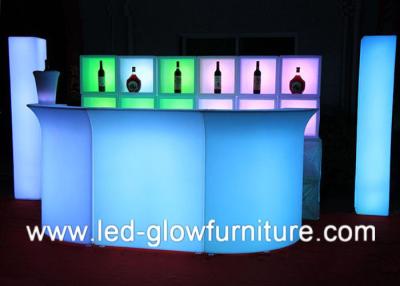 China Indoor / outdoor LED Glow Furniture Bar Counter with Injection Molding Technology for sale