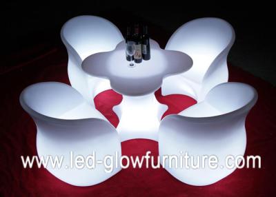 China Chargeable LED Glow Furniture , led tables and chairs with Remote Controller for Bar for sale