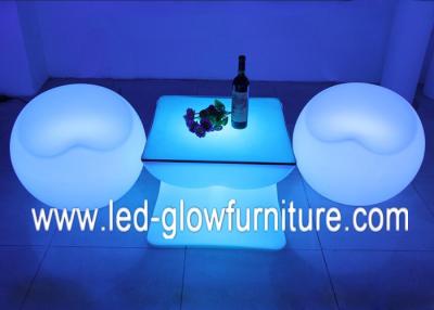 China Commercial LED lounge Furniture , apple shape Illuminated LED bench light for sale