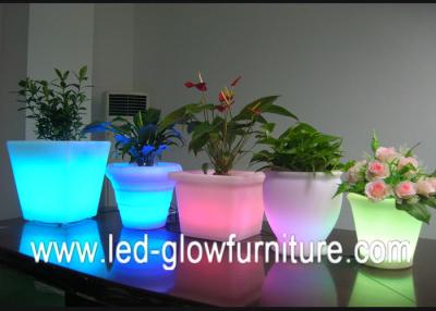 中国 屋外導かれたつけられた植木鉢照らされた LED のアイスペール/クーラーを変える美しい色 販売のため