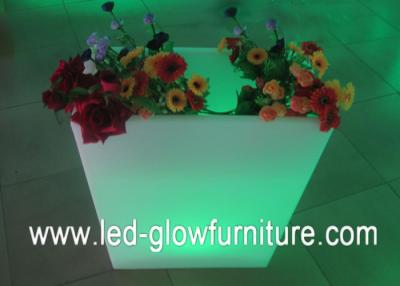 China Multi - purpose LED Flower Pots container / vase cube or bucket with remote control for sale