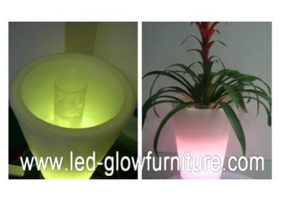 中国 円形/正方形/立方体およびシャンペン LED の植木鉢ライト、複数の着色された導かれたプランター鍋 販売のため