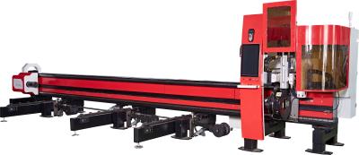 China Square Pipe Laser Tube Cutting Machine Side Mounted For Guardrails for sale