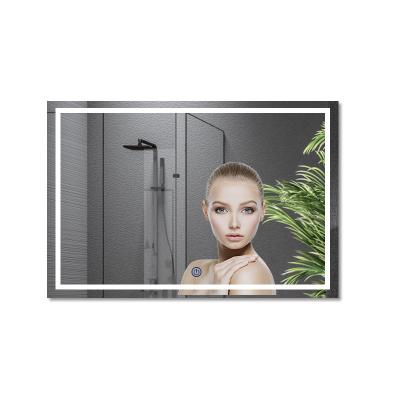 China Factory Cheap Hot Sale LED Lighted Bathroom Wall Mounted Vanity Mirror for sale