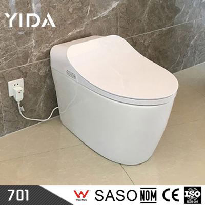 China Hot Selling Double-Flow Modern Bathroom Smart Smart Toilet With Heated Seat Cover for sale