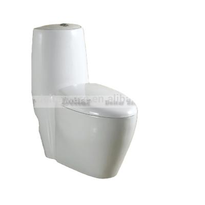 China Double-Flow Bathroom Washdown Fashion Ceramic Decal Fancy One Piece Toilet for sale