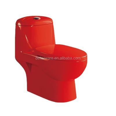 China Double-flow color ceramic human European toilet, the largest WC manufacturer of new Japanese modern different color porcelain toilet for sale