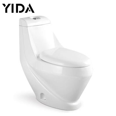 China Double-Flow Ceramic Toilet Bowl One Piece Brand For Saudi Arabia for sale