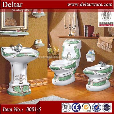 China Double-flush Chaozhou toilet bowl, ceramic toilet suite with basin and bidet, Russia toilet price for sale for sale