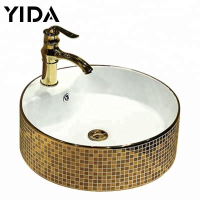 China Sustainable Cheap Foshan Gold Plated Lavatory Price for sale