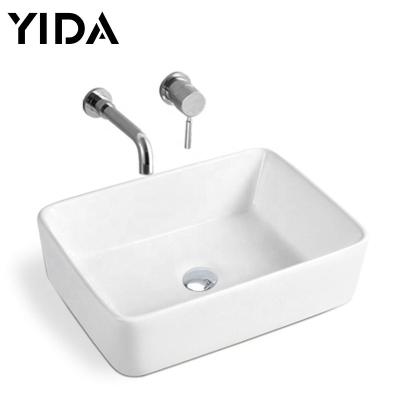 China Viable White Color Sanitary Ware China Ceramic Countertop Art Hand Wash Basin European Style Inodoro Bathroom Sink for sale