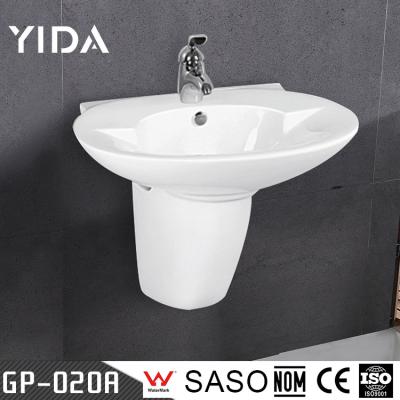 China 2018 Wall-hung best quality wall hung solid ceramic outdoor hand wash small ceramic dining room washbasin for sale