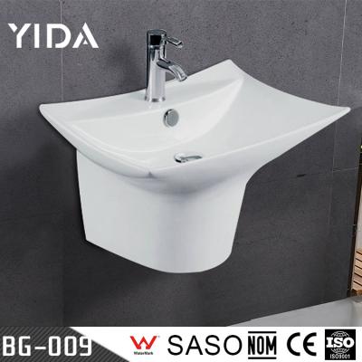 China modern bathrooms Wall-hung washbasin for hotel, wall hung washbasin for sale