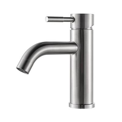 China Thermostatic Faucets Stainless Steel Wash UPC Basin Faucets, Single Lever Handle Cold And Hot Faucet For One Hole Sink for sale