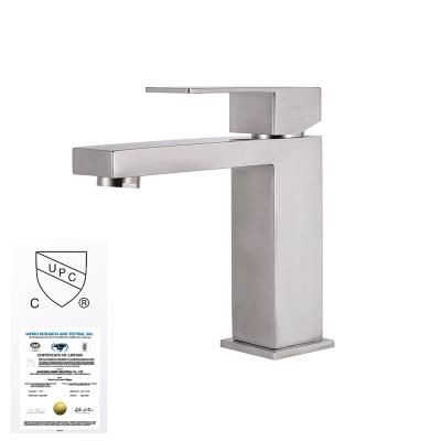 China Basin Stainless Steel Faucets CUPC Various Colors Thermostatic Single Lever Handle Cold And Hot Faucets For One Hole Sink, OEM/ODM Factory for sale