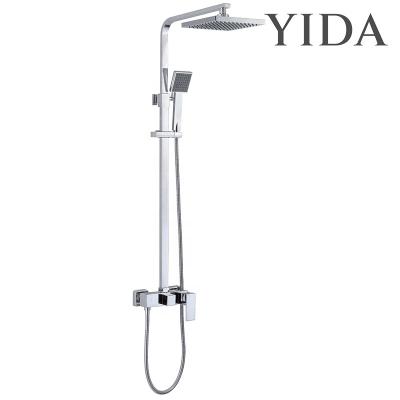 China With Slide Bar High Pressure Filter Rain Shower Head Shower System Set for sale