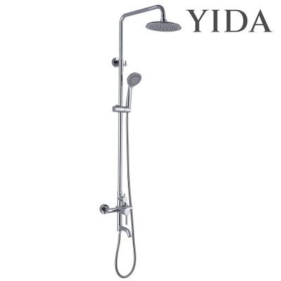 China With Slide Bar Cheap Bathroom Ware Sanitary Shower Faucet Increases Pressure Waterfall Mini Shower Head With Hose for sale