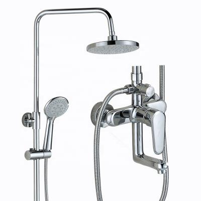 China With Italian Luxury Antique Slide Bar Shower Mixer Taps Sprinkler Filter Head Set With Hose for sale