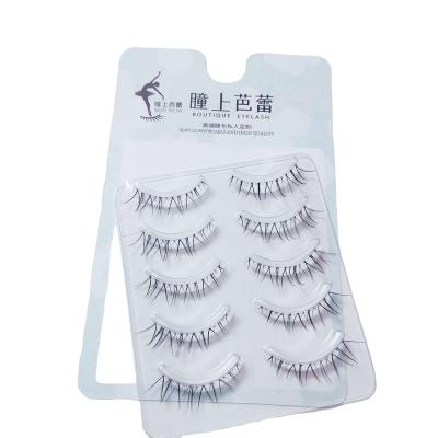 China Natural Manufacturer Wholesale Customized Latest Fish Wire Silk Transparent Eyelash Stem Natural Fluffy Water Eyelash for sale