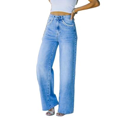 China Wholesales Breathable Spring Casual Denim Pants Work Wear Jean Trousers Casual Women Pants For Women 2022 Casual for sale