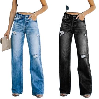 China Wholesales Breathable Spring Casual Denim Pants Work Wear Jean Trousers Casual Women Pants For Women 2022 Casual for sale