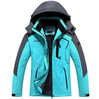 China Ski Jacket Warm Winter Snow Breathable Waterproof Coat Women's Hooded Raincoat for sale