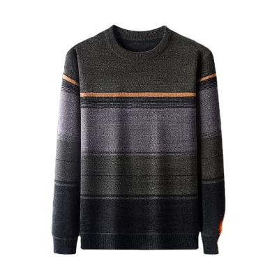 China Anti-Wrinkle Mens Crewneck Cable Cotton Sweater for sale