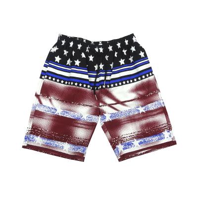 China QUICK DRY Men's Swim Trunks Panel Shorts Beach Vacation Swimwear Swimsuit Print Compression Shorts Casual Summer for sale