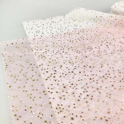 China Sustainable Textile And Dresses Champagne Gold Embroidered Lace Fabric Swiss Voile Lace For Home Soft Sequins Flower OEM Customized Techniques for sale