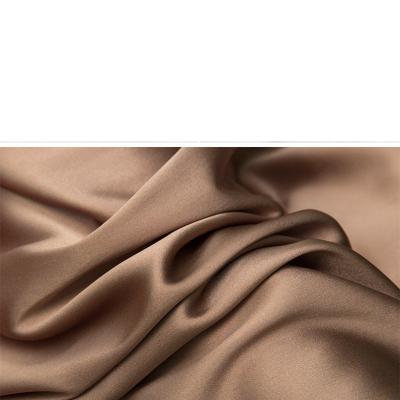 China Wholesale sheer custom printed 8/10MM satin 100%sheer satin woven transparent soft silk chiffon fabric with for sale