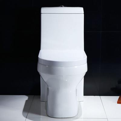 China Glaze Inside Porcelain One Piece Elongated Toilet For Small Space for sale