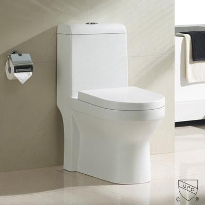 China Fully Glazed Trapway Elongated Toilet Low Water Consumption for sale