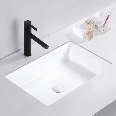 China Non - Porous Naturally Hygienic Ceramic Trough Sink Undermount Wash Basin for sale