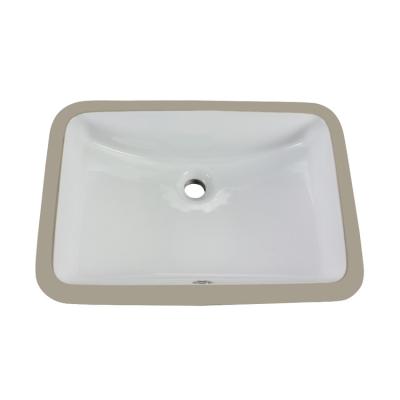 China Vanity American Standard Rectangle Undermount Sink 600mm White Ceramic for sale