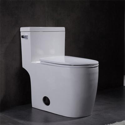 China Csa Certification Siphonic One Piece Toilet Round Bowl Flushing Side Holes for sale