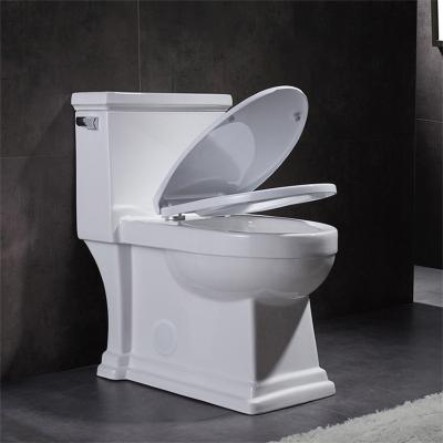 China Ceramische Ada One Piece Skirted Toilet-Verlengd Compact van het ToiletWatercloset Te koop