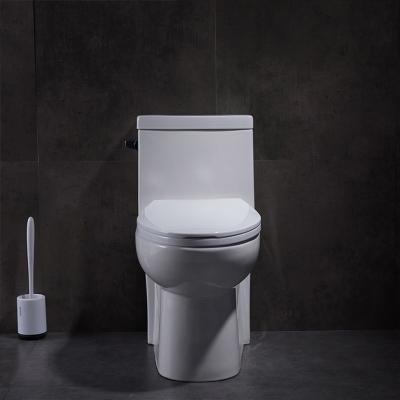 China Vloer - opgezette Ladenkast Één stuk begrenste toilet verlengde 1.28gpf Te koop