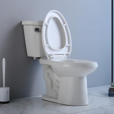 China Jacuzzi Two Piece Ada Toilet Single Flush Siphonic 1000G MAP for sale