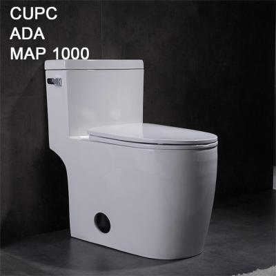 China 1 Piece Compact Elongated Comfort Height Toilet Commode Siphon Wc Integrated for sale