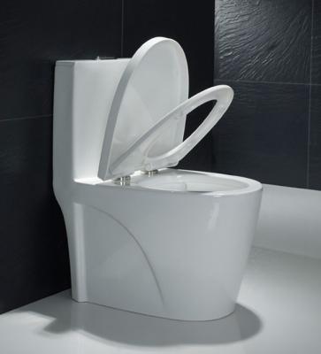 China Top Flush One Piece Elongated Toilet With 11 Inch Rough In Slowdown Seat Cover for sale