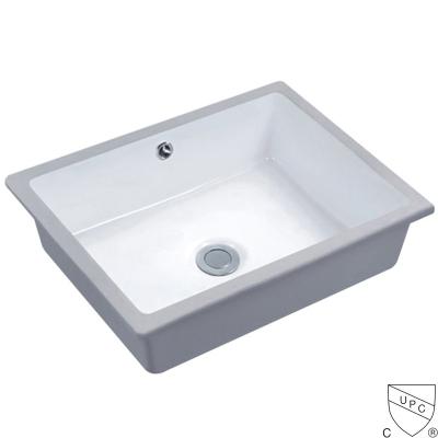 China Small Undermount Bathroom Sink Rectangle Seamless 545x380x180mm for sale