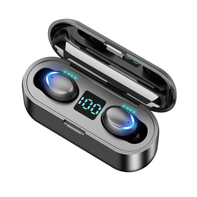 China 2021 New Mini F9 Tws Wireless In-Ear Earphone With 8D 2000mAH Stereo In-Ear v5.0 Led Display Waterproof True Earbuds Headset for sale