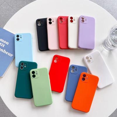 China Waterproof Shockproof Liquid Soft Silicone TPU Phone Case 2021 Hot Selling Shockproof Excellent Quality For Iphone 11 pro xr 12 6 7 8 plus max for sale