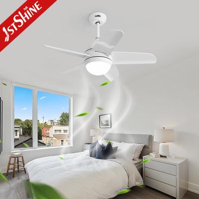 China 32 Inches Modern Ceiling Fan , AC Motor Plastic Blades White Quiet Ceiling Fan for sale